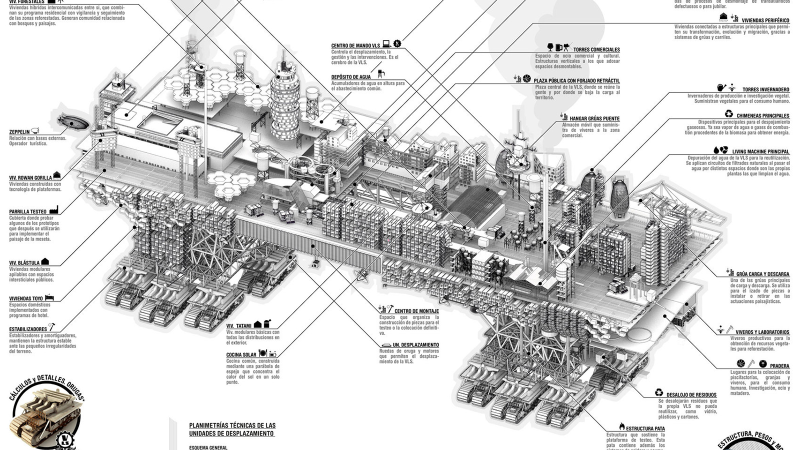 Illustration for article titled This awesome roaming city would actually work in real life